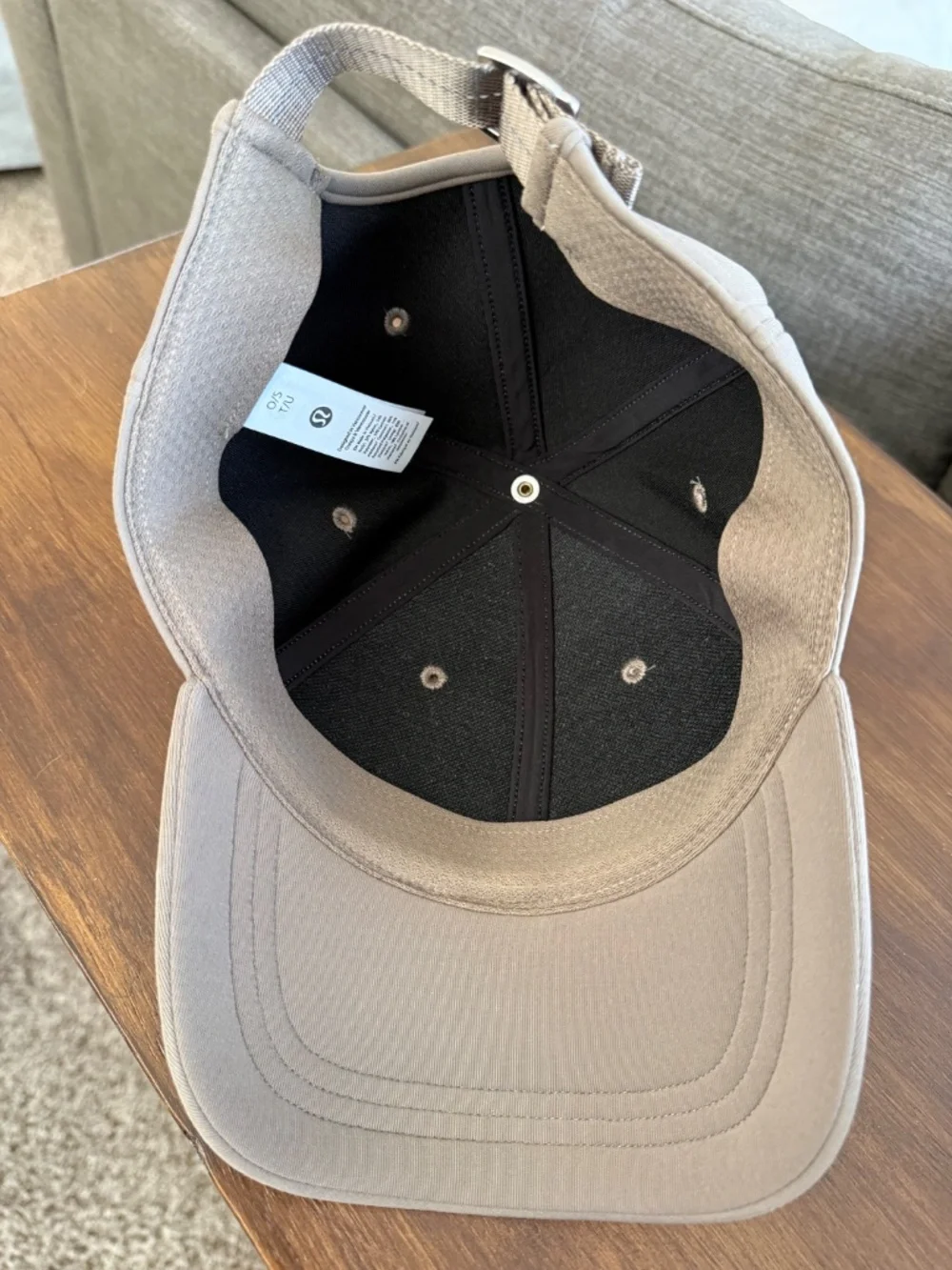 Lululemon Neutral Beige Ball Cap Adjustable Athletic Running Hat O/S